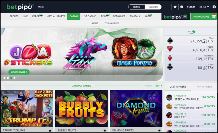 betpipo casino oyunları